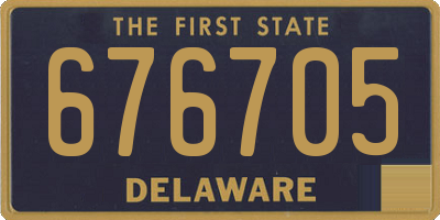 DE license plate 676705
