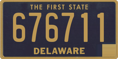DE license plate 676711