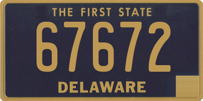 DE license plate 67672