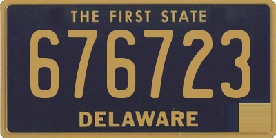 DE license plate 676723