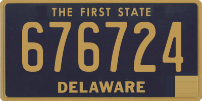 DE license plate 676724