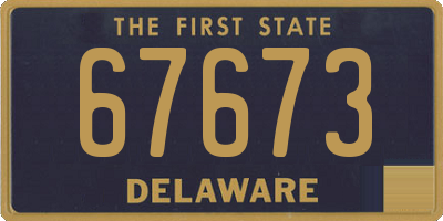 DE license plate 67673