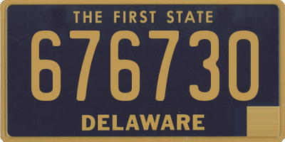 DE license plate 676730