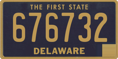 DE license plate 676732
