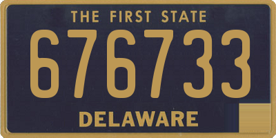 DE license plate 676733