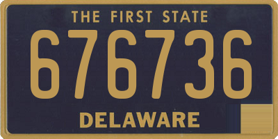 DE license plate 676736