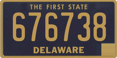 DE license plate 676738