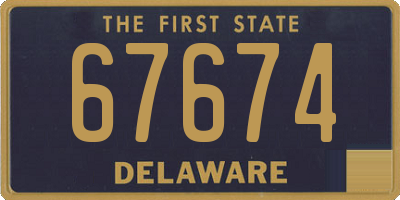 DE license plate 67674