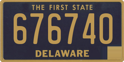 DE license plate 676740
