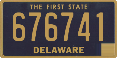 DE license plate 676741