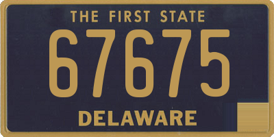 DE license plate 67675
