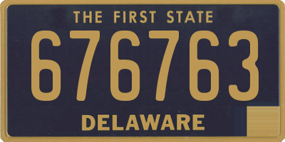 DE license plate 676763