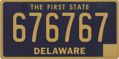 DE license plate 676767