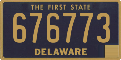 DE license plate 676773