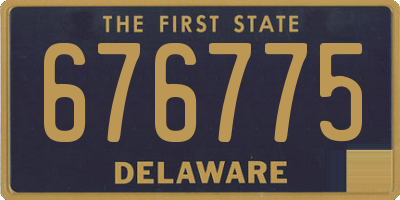 DE license plate 676775