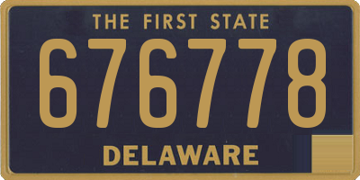 DE license plate 676778