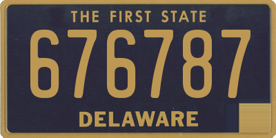 DE license plate 676787