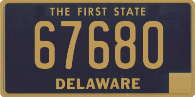 DE license plate 67680