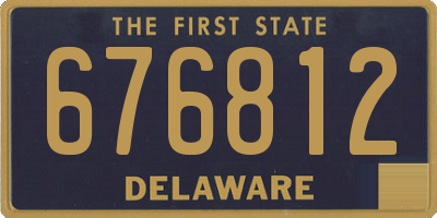 DE license plate 676812
