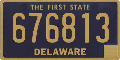 DE license plate 676813