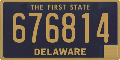 DE license plate 676814