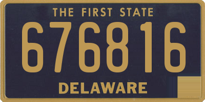 DE license plate 676816