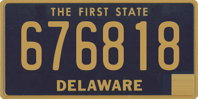DE license plate 676818