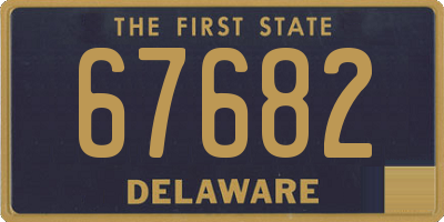 DE license plate 67682