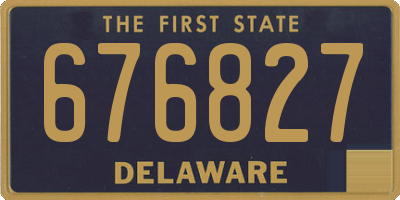 DE license plate 676827