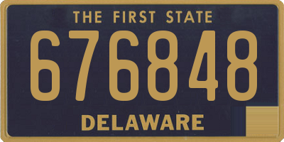 DE license plate 676848