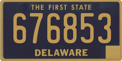 DE license plate 676853