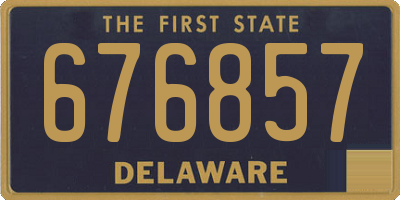 DE license plate 676857