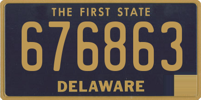 DE license plate 676863