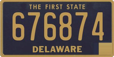 DE license plate 676874