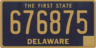 DE license plate 676875