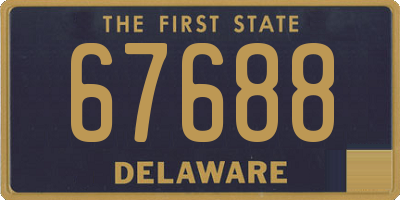 DE license plate 67688