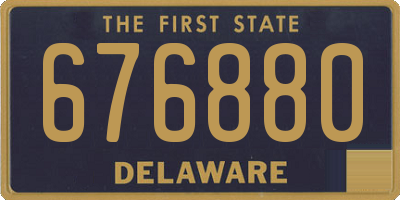 DE license plate 676880