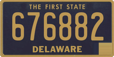 DE license plate 676882