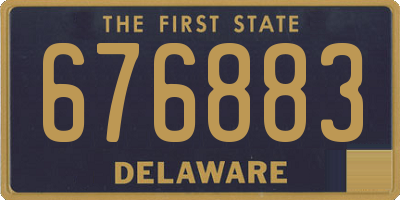 DE license plate 676883