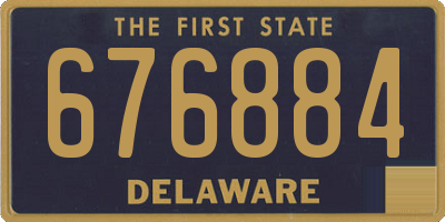 DE license plate 676884