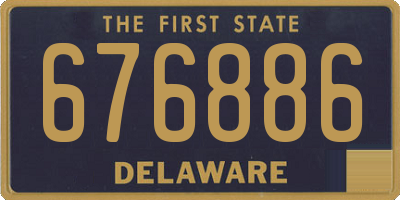 DE license plate 676886