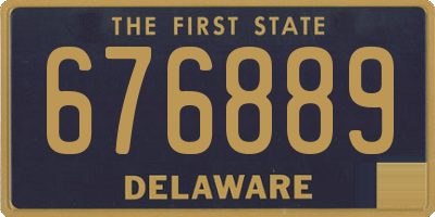 DE license plate 676889