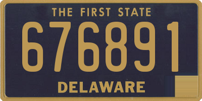 DE license plate 676891