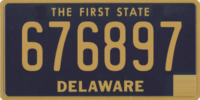 DE license plate 676897