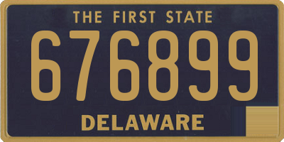 DE license plate 676899