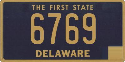 DE license plate 6769