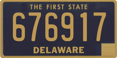 DE license plate 676917