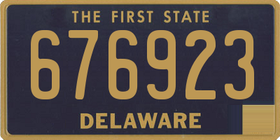 DE license plate 676923