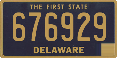 DE license plate 676929