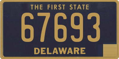 DE license plate 67693
